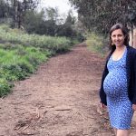 Kristin pregnant in the park - Can acupuncture induce labor?